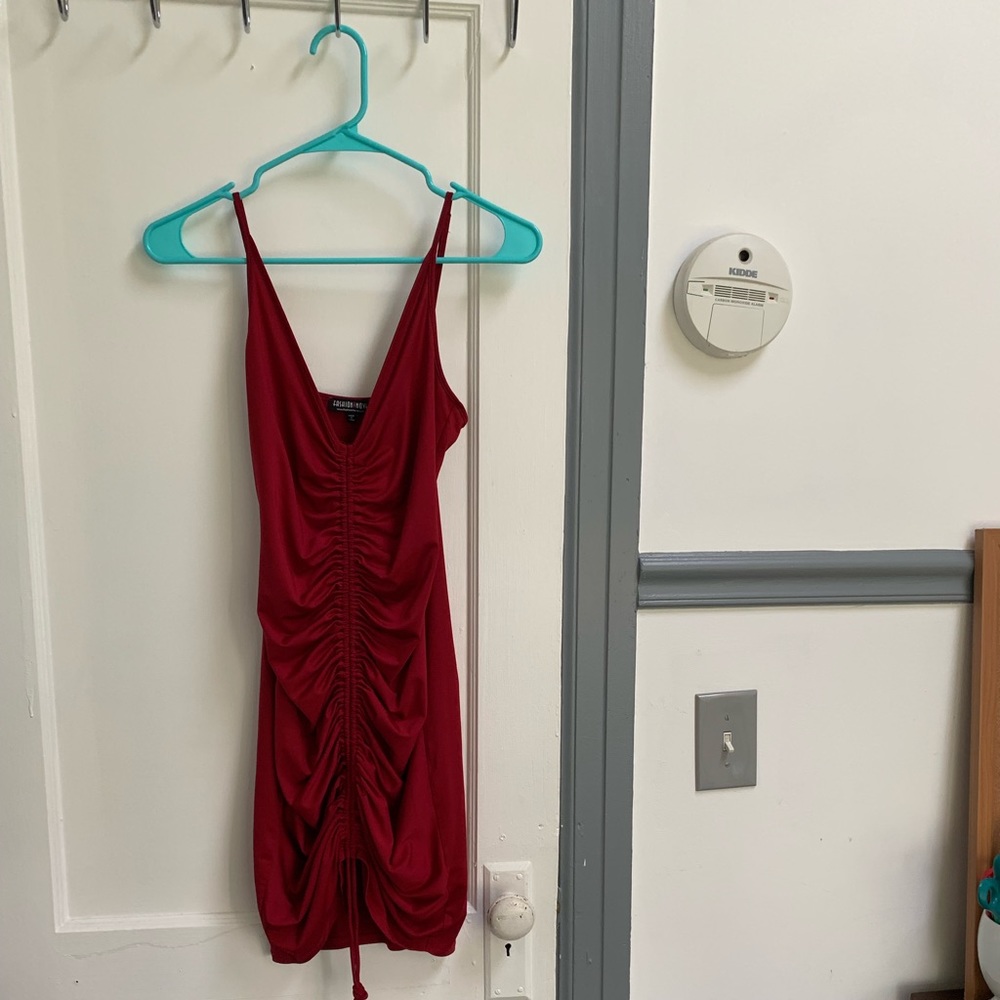 red dress